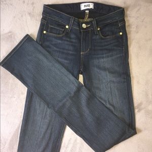 Paige straight leg jeans 25 long